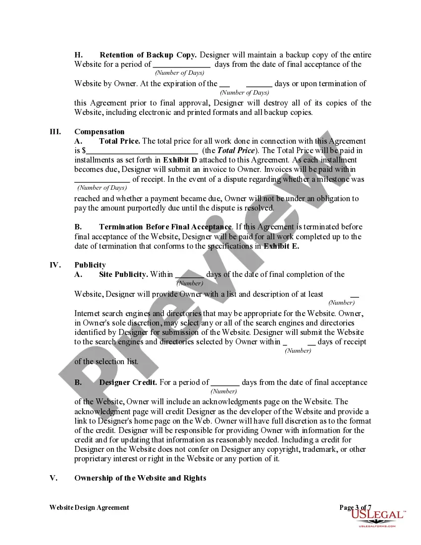 Get Website Design Agreement Preview Website Design Agreement