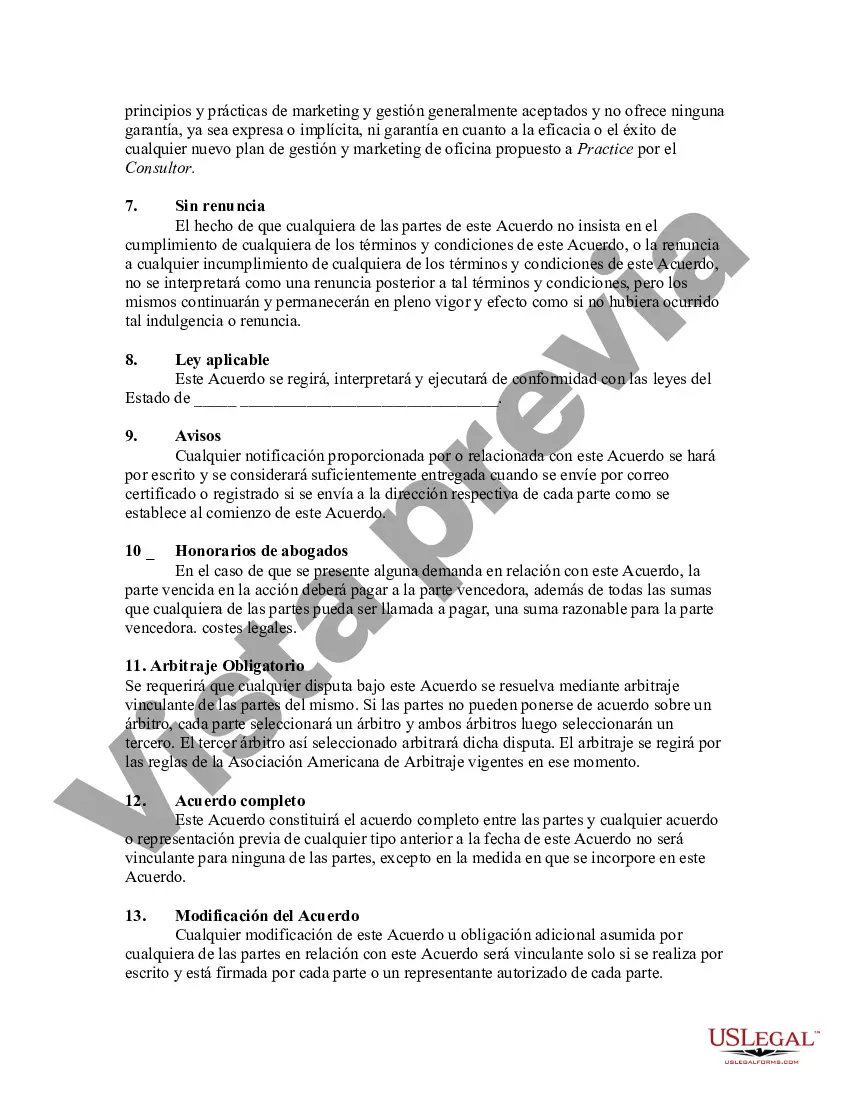 Preview Consultor de administración de oficinas y acuerdo de mercadeo con prácticas médicas y dentales