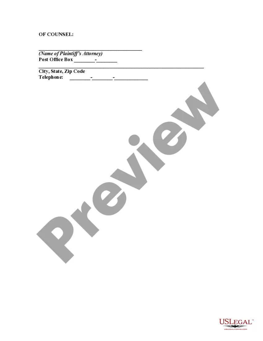 Get Complaint or Petition for Judgment Declaring a Nonconforming Use Preview Complaint or Petition for Judgment Declaring a Nonconforming Use