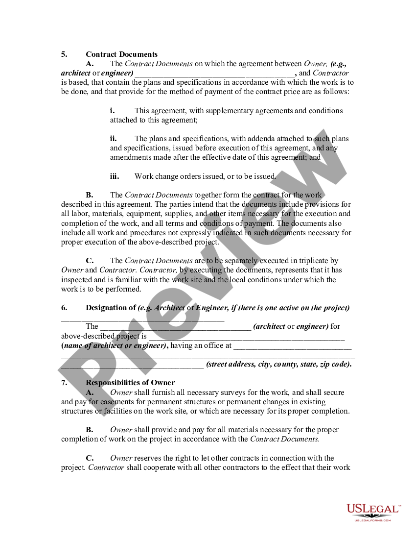 Time And Materials Contract Form US Legal Forms