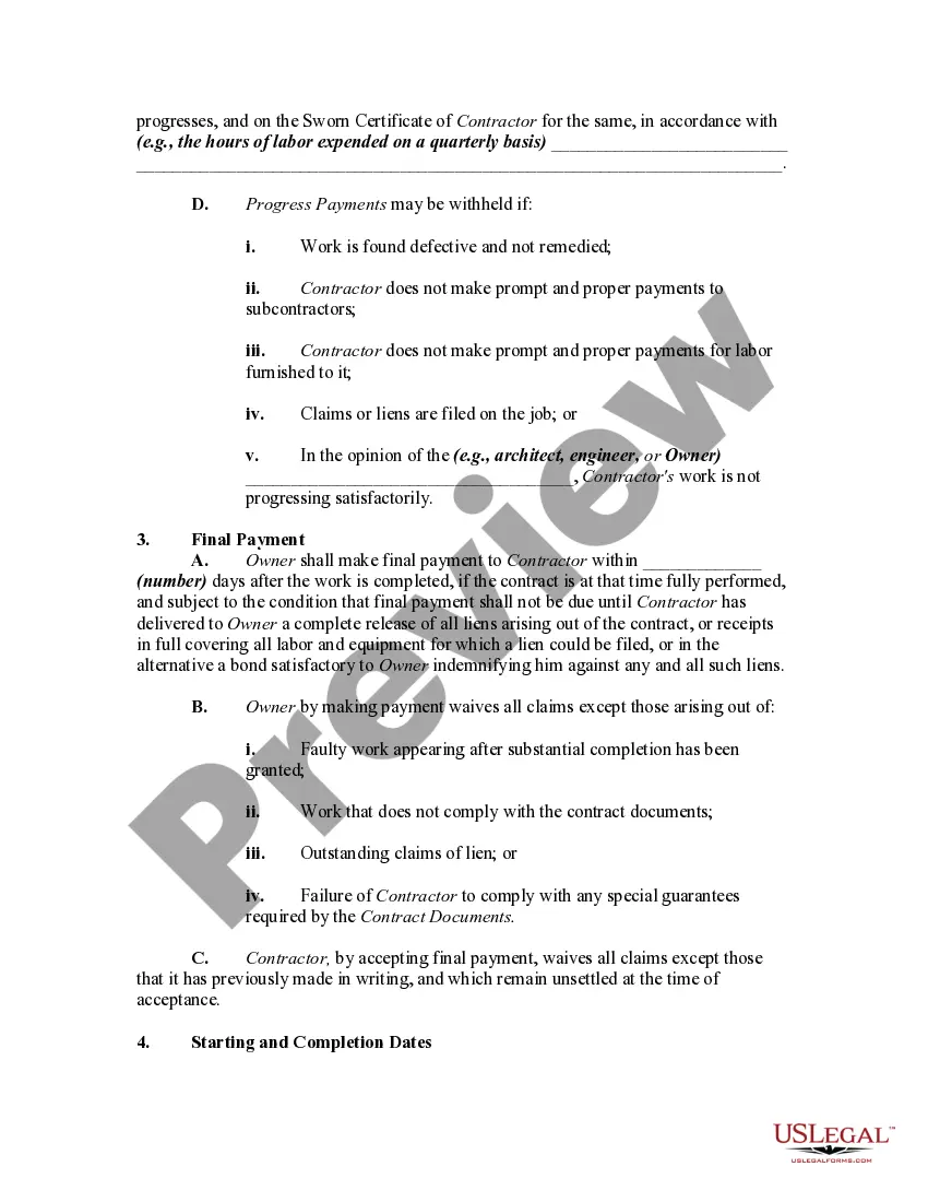 Get Time and Material Building and Construction Contract - Owner to Supply Materials Preview Time and Material Building and Construction Contract - Owner to Supply Materials
