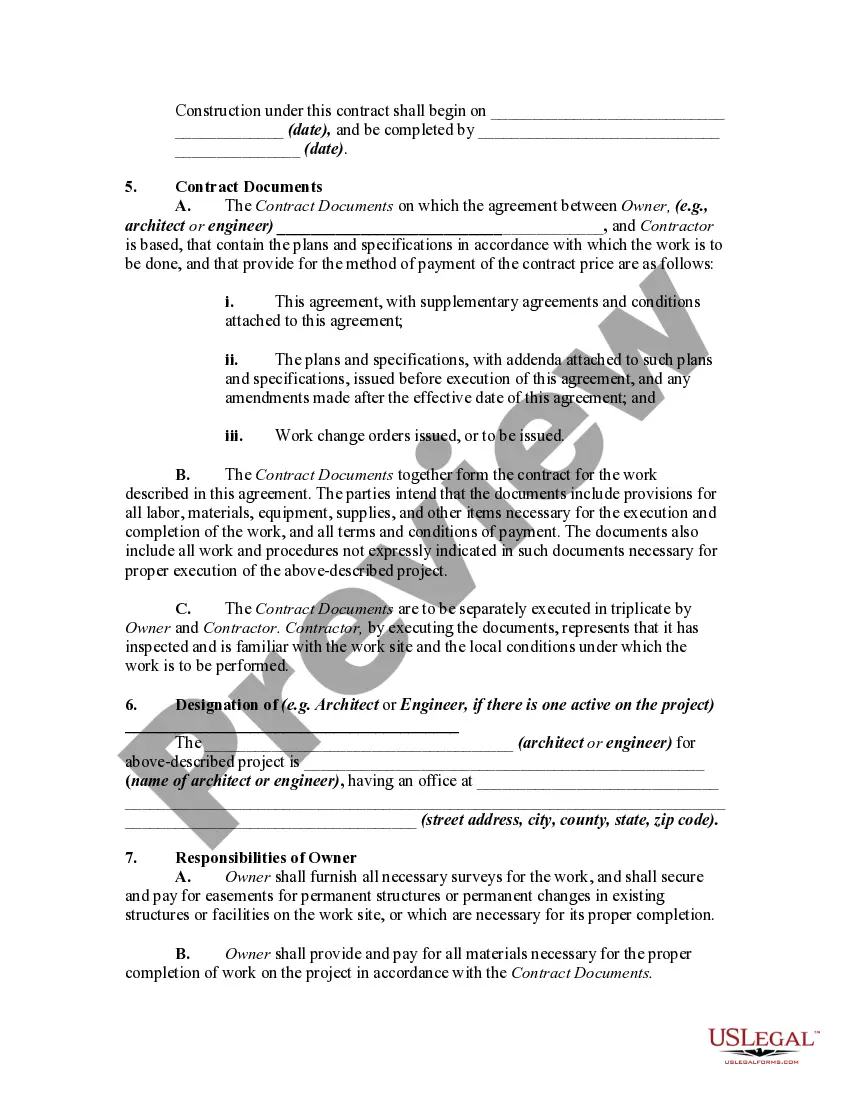 Get Time and Material Building and Construction Contract - Owner to Supply Materials Preview Time and Material Building and Construction Contract - Owner to Supply Materials