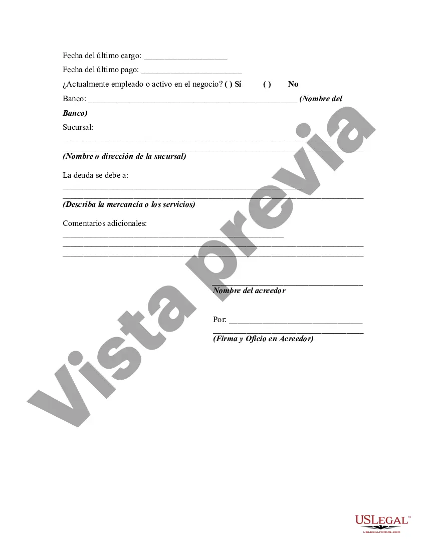 Preview Formulario Estandarizado de Remisión de Reclamo de Cobro
