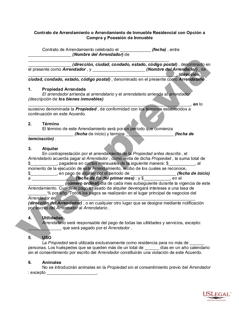 Orange California Contrato De Arrendamiento O Renta De Propiedad