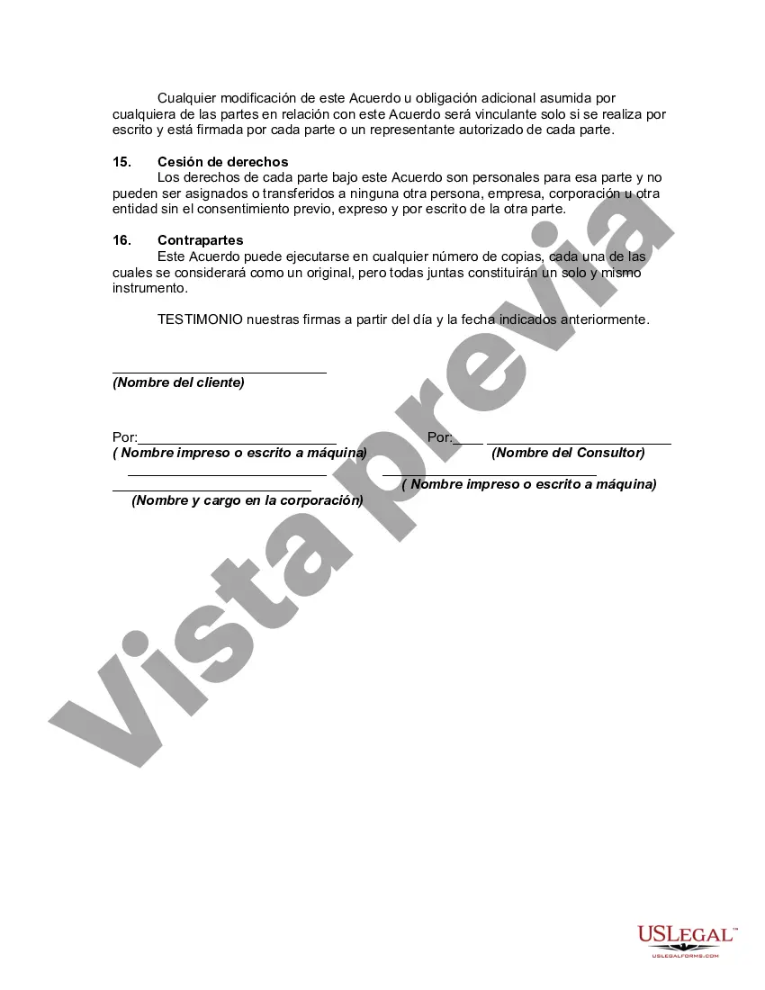 Preview Acuerdo de Prestación de Servicios de Consultoría para Proyectos de Salud - Consultor de Marketing por Cuenta Propia