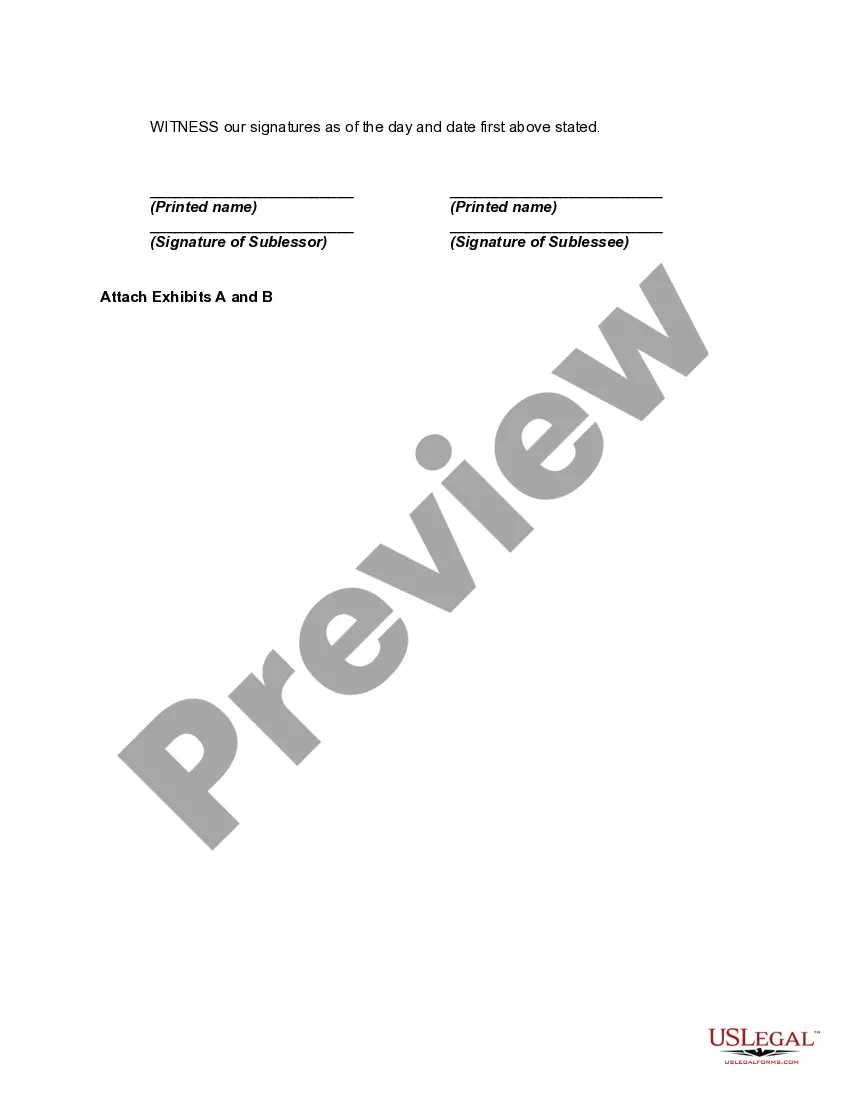 Preview Sublease of Leased Equipment