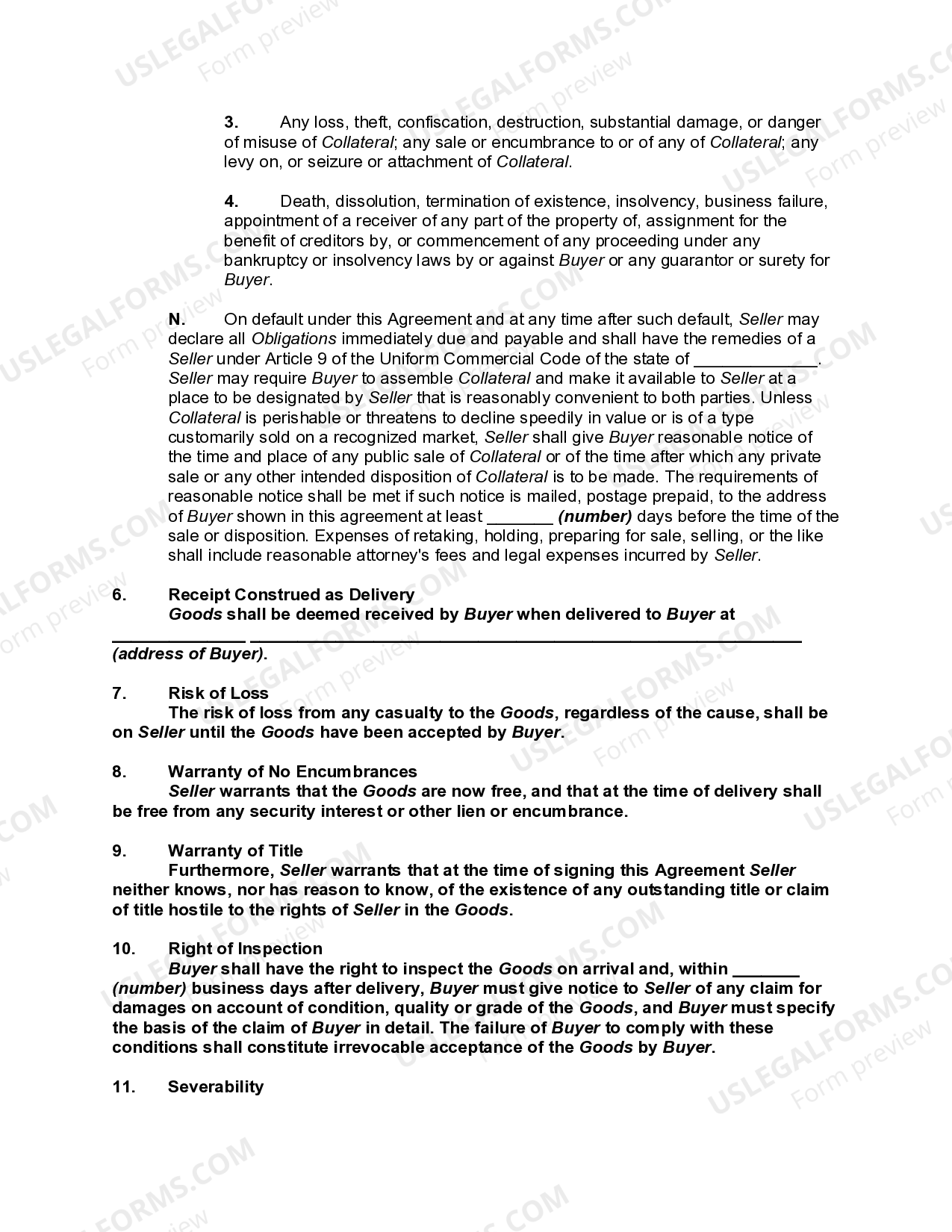 Alabama Owner Financing Contract for Land Owner Financing Contract