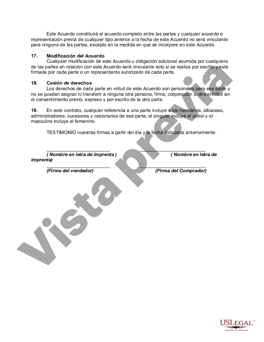 Preview Contrato de Financiamiento de Propietario para Vehículo