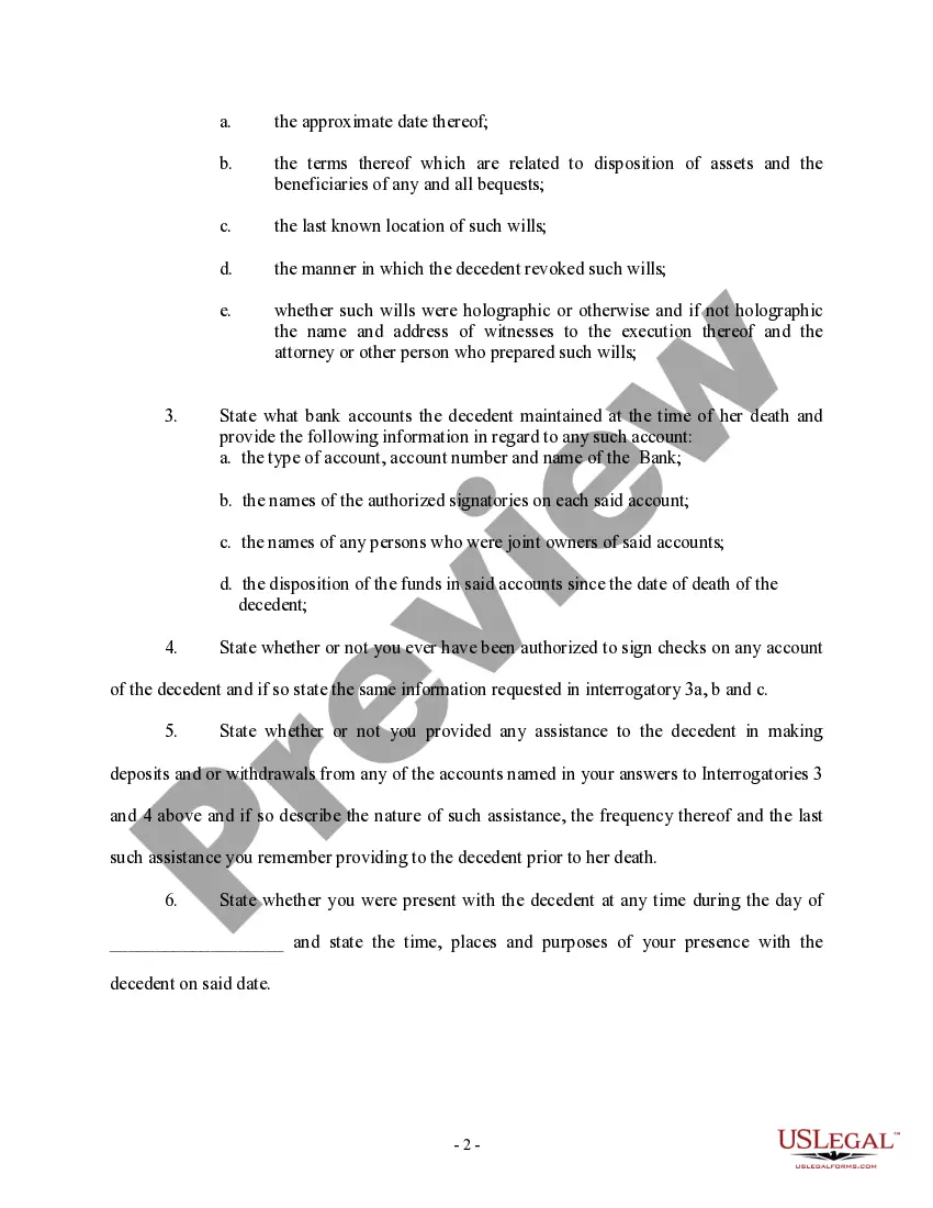 Get Interrogatories Preview Interrogatories