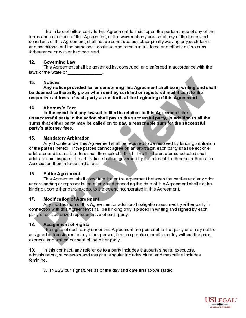 Get Contract or Agreement to Make Exchange or Barter of Real Property for Personal Property Preview Contract or Agreement to Make Exchange or Barter of Real Property for Personal Property