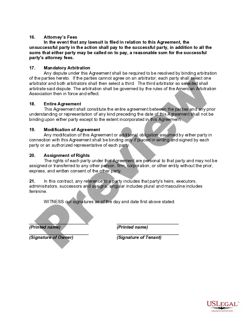 Get Rental Lease Agreement for a Room Preview Rental Lease Agreement for a Room