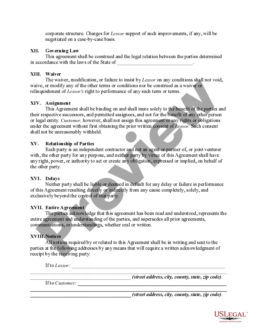 Get Exclusive Computer Software Lease with License Agreement Preview Exclusive Computer Software Lease with License Agreement