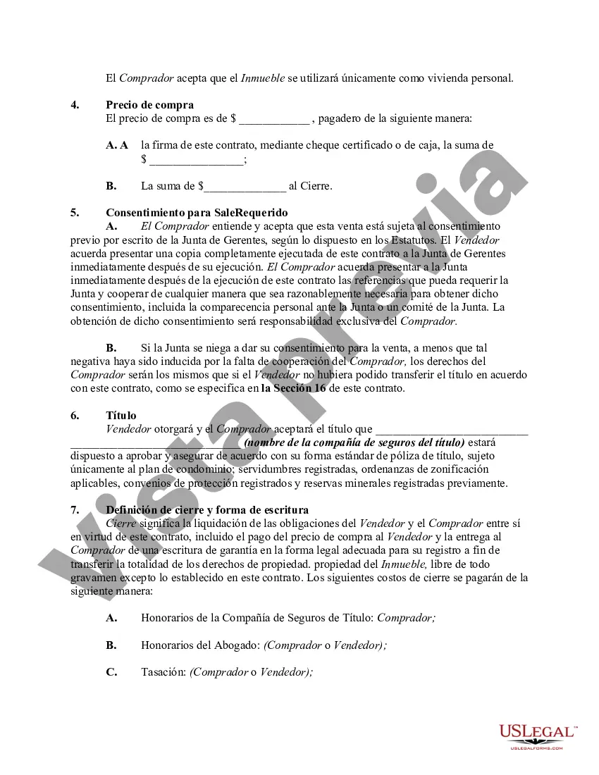 Preview Contrato de Compraventa de Unidad en Condominio en Edificio de Desarrollo de Uso Mixto