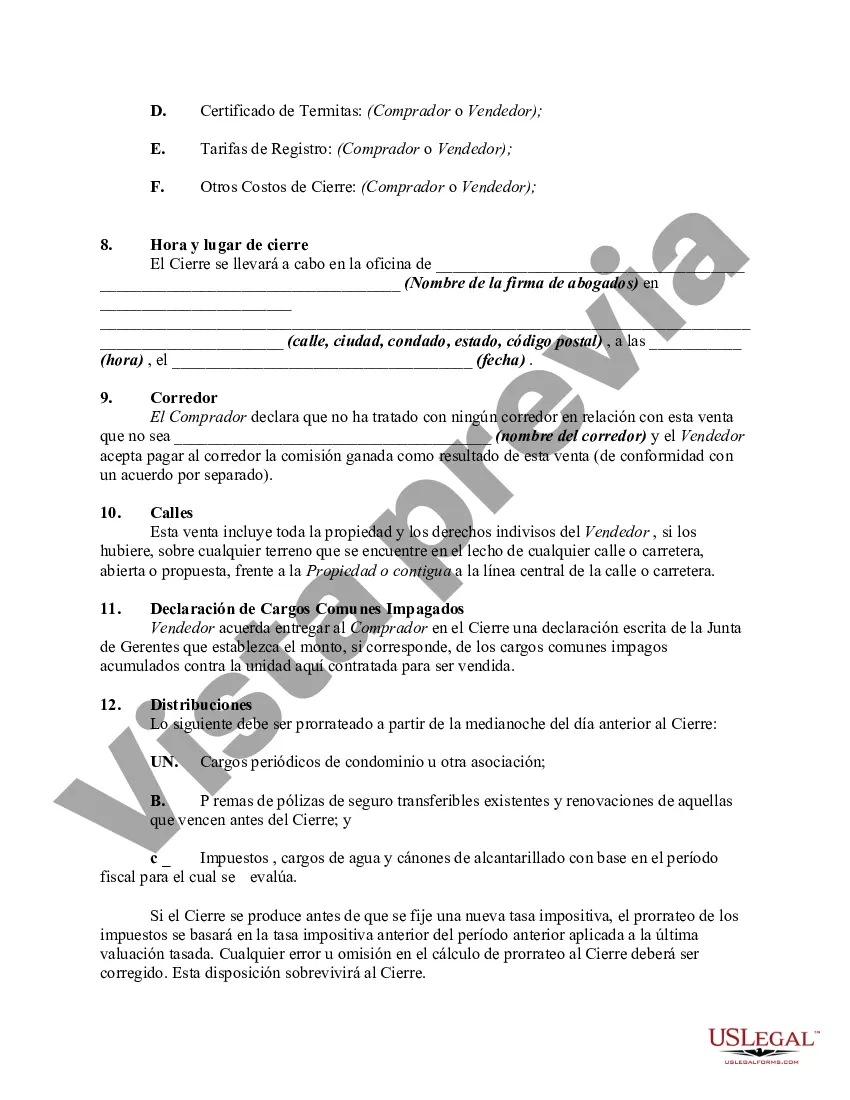 Preview Contrato de Compraventa de Unidad en Condominio en Edificio de Desarrollo de Uso Mixto
