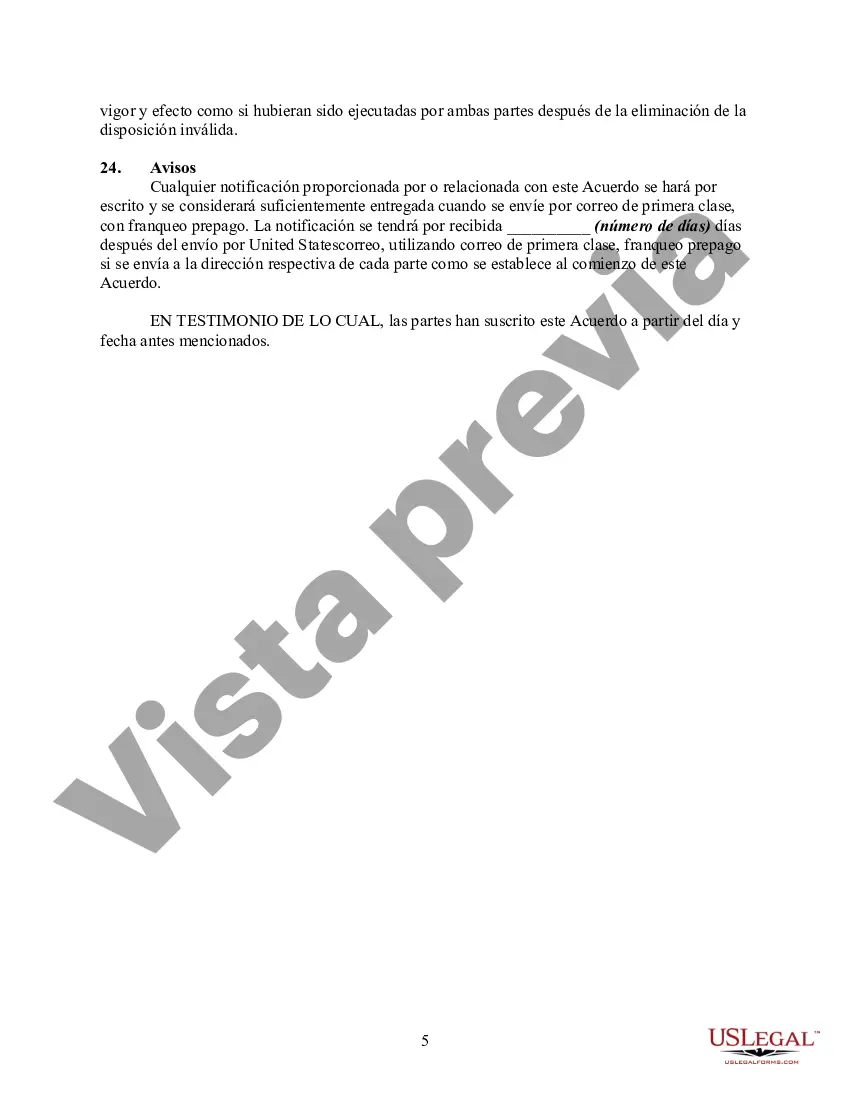 Preview Acuerdo entre Contratista y Subcontratista de Televisión por Cable