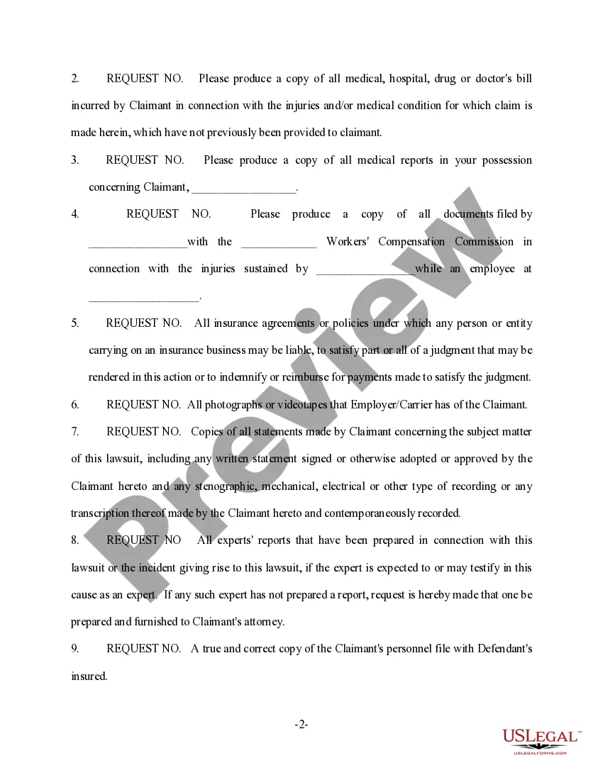 Get Claimant's First Set of Requests for Production Preview Claimant's First Set of Requests for Production