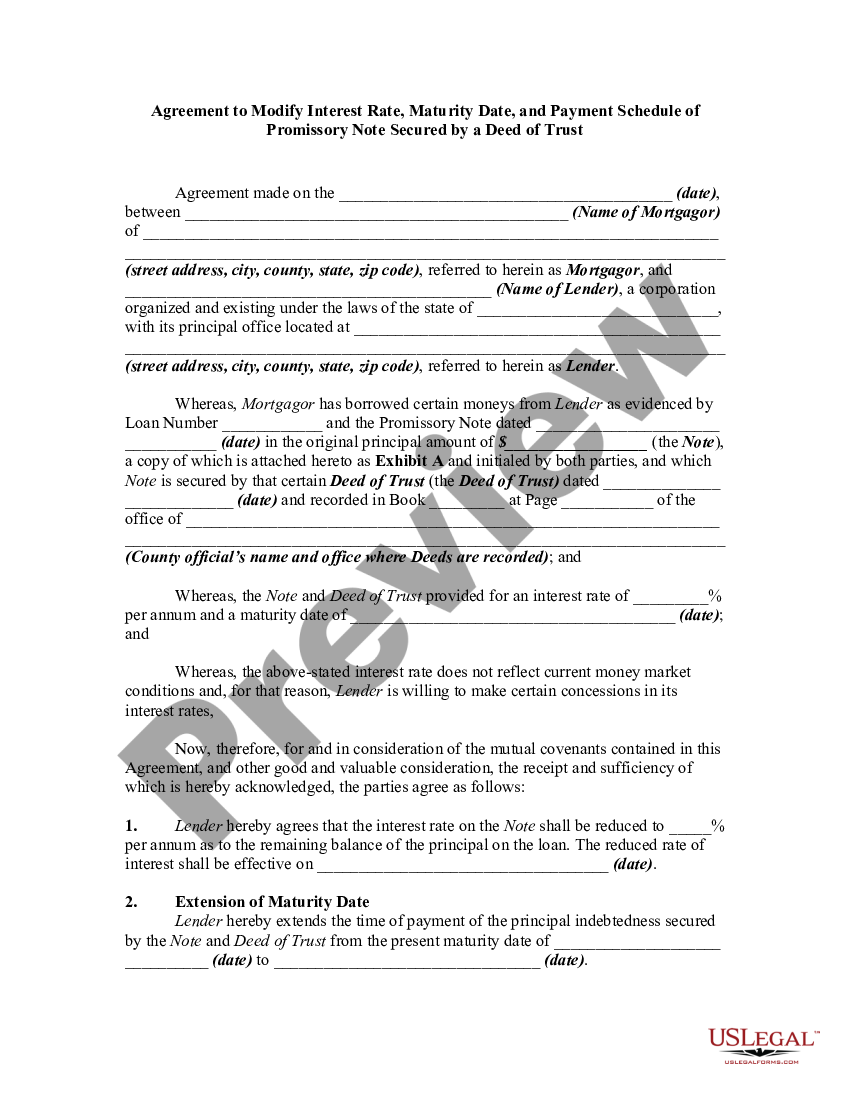 what is a deed of trust with assignment of rents