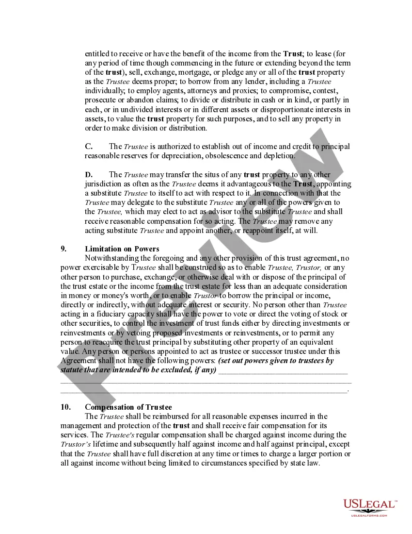 Preview Irrevocable Trust Funded by Life Insurance