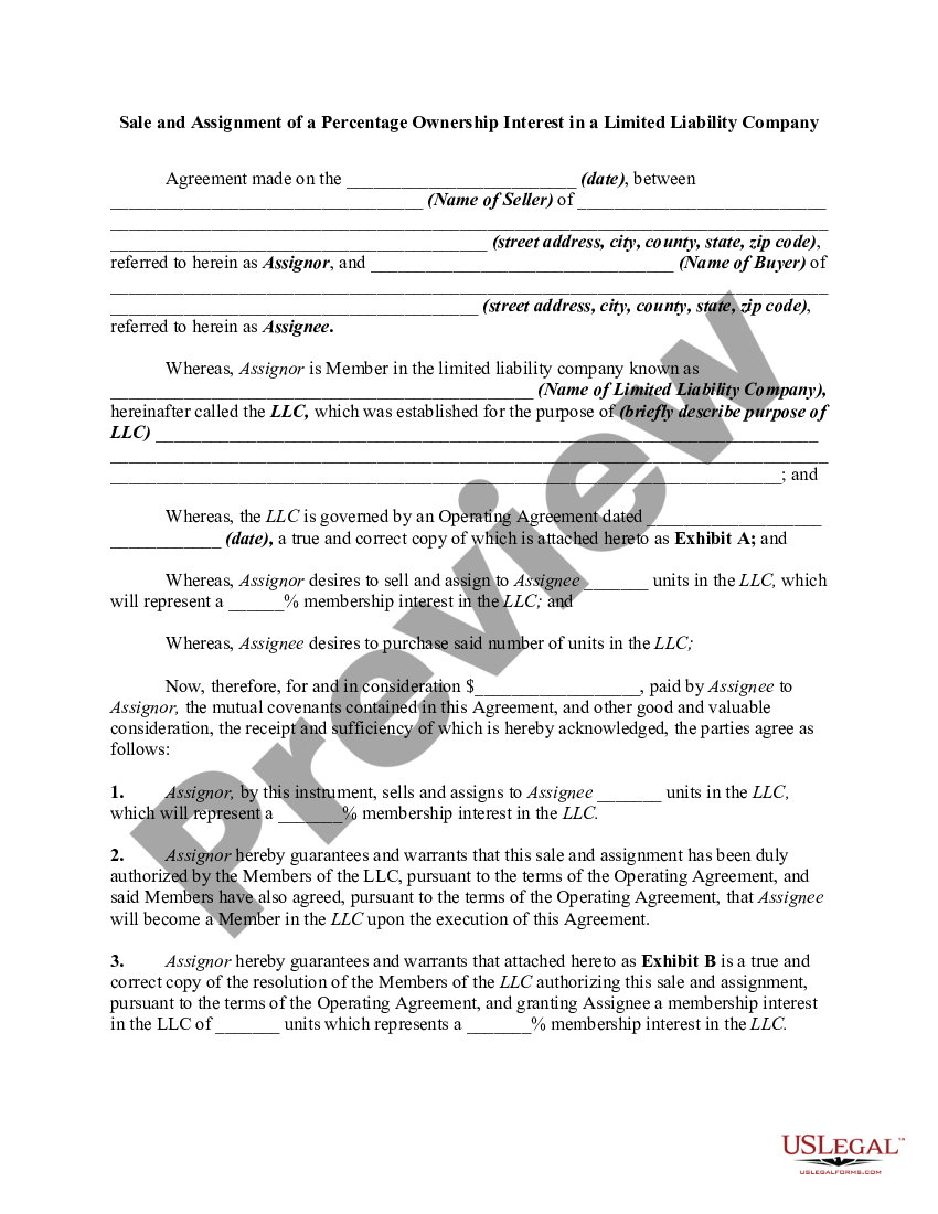 assignment of economic interest in llc