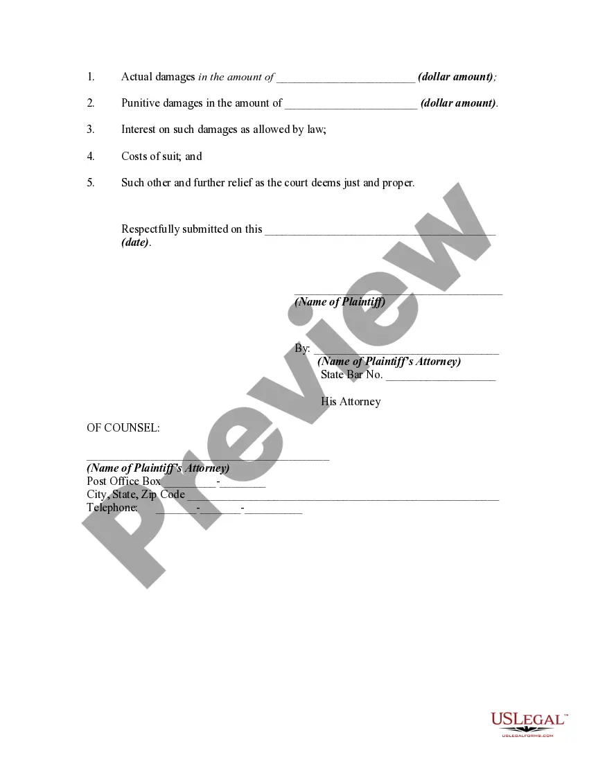 Get Complaint by Debtor For Posting of Notices of Indebtedness in and Around Plaintiff's House, Causing Intentional Infliction of Mental Anguish, and Violating the Federal Fair Debt Collection Practices Act Preview Complaint by Debtor For Posting of Notices of Indebtedness in and Around Plaintiff's House, Causing Intentional Infliction of Mental Anguish, and Violating the Federal Fair Debt Collection Practices Act