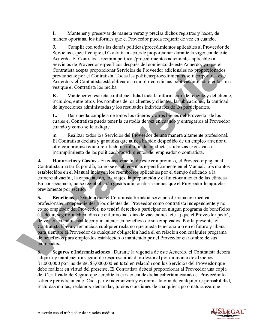 Preview Acuerdo con Trabajador de la Salud como Contratista Independiente