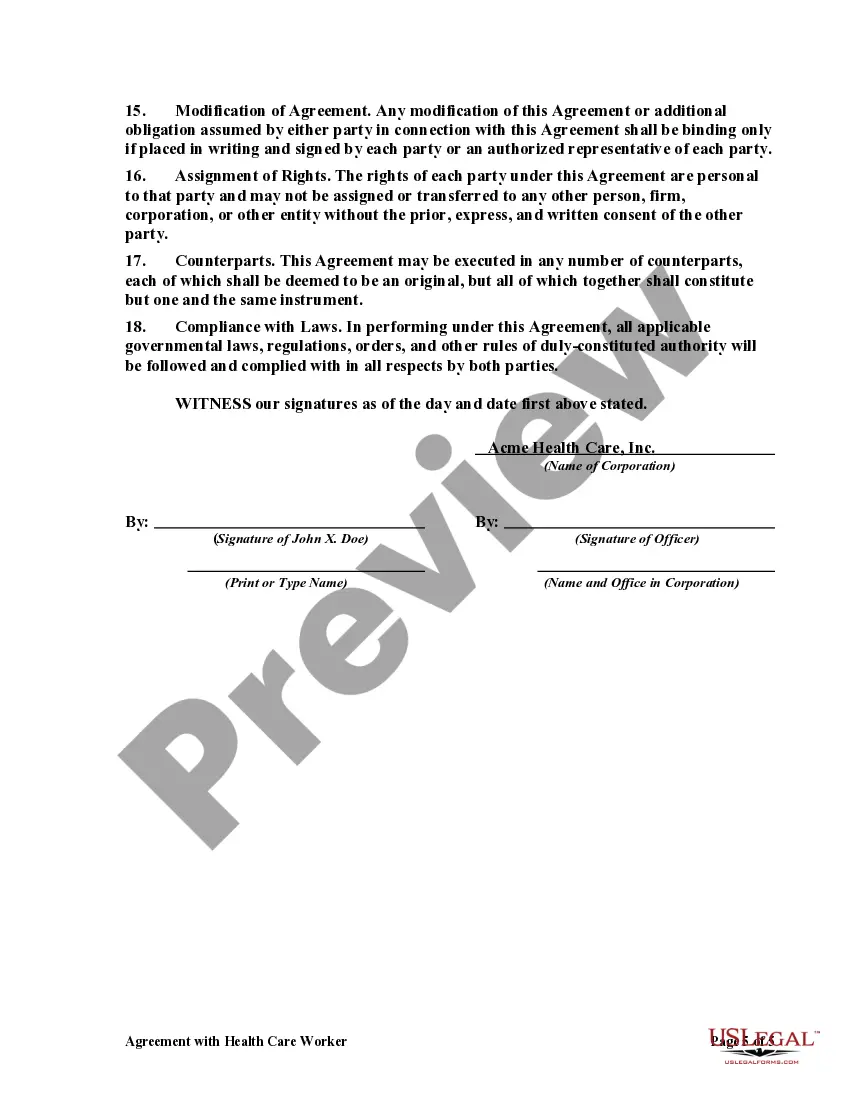 Get Agreement with Health Care Worker as an Independent Contractor Preview Agreement with Health Care Worker as an Independent Contractor