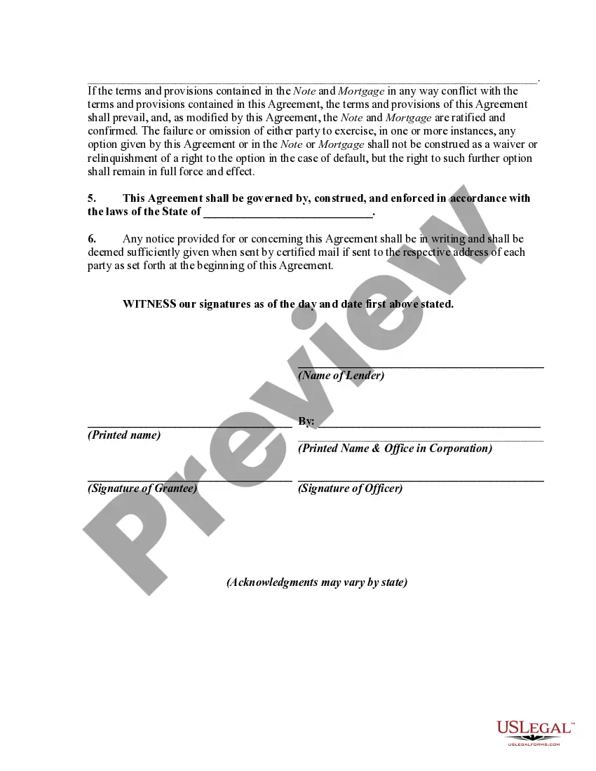 Preview Mortgage Extension Agreement with Assumption of Debt by New Owner of Real Property Covered by the Mortgage and Increase of Interest