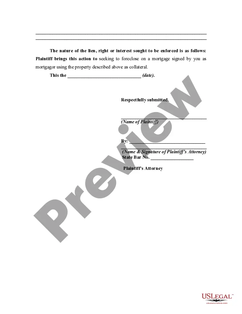 Get Lis Pendens Notice in Connection with Action to Foreclose Preview Lis Pendens Notice in Connection with Action to Foreclose