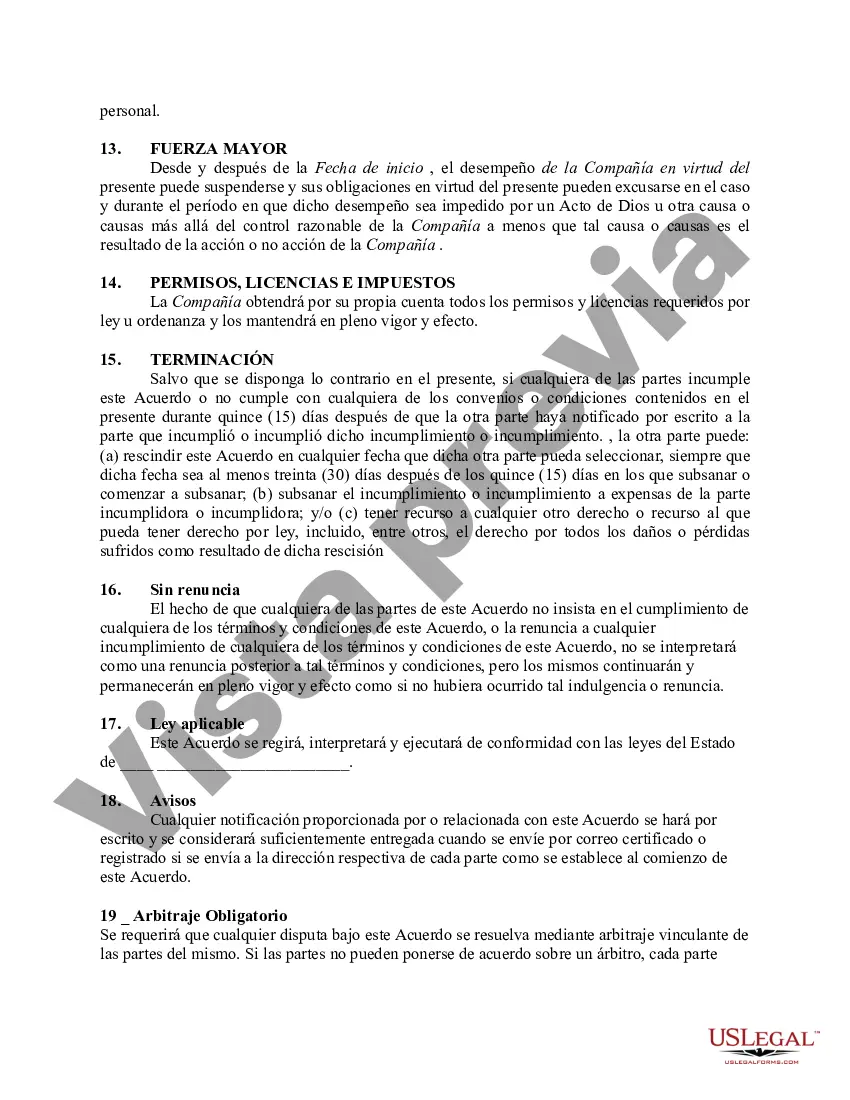 Preview Contrato entre una empresa de gestión de residuos y el propietario de un complejo de apartamentos - Trabajador por cuenta propia