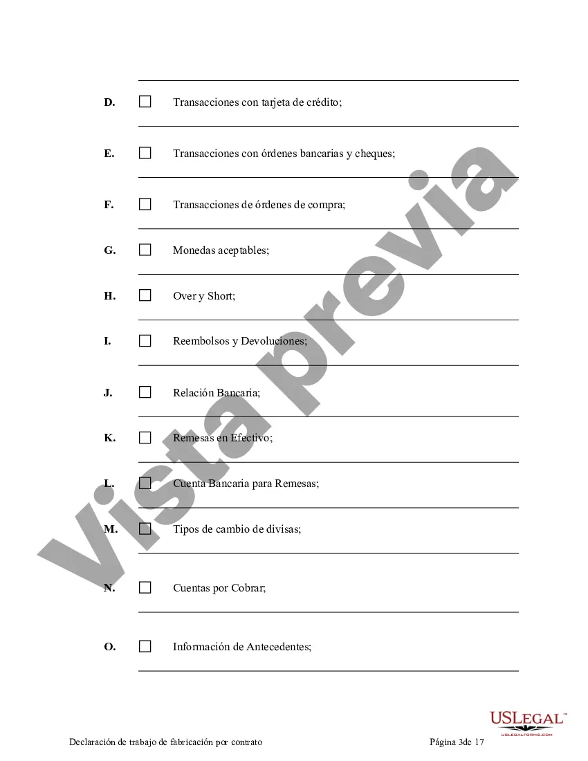 Preview Declaración de trabajo de fabricación por contrato
