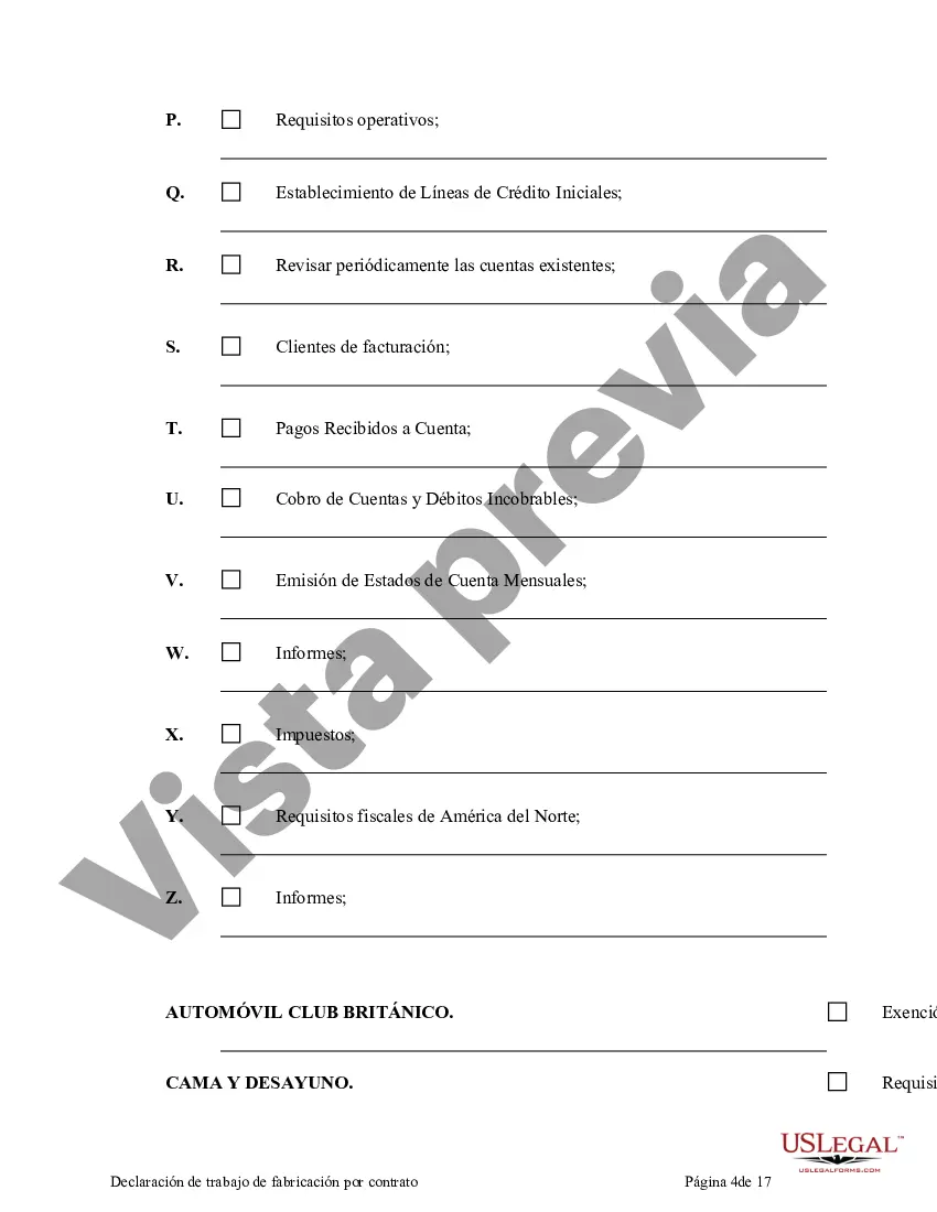 Preview Declaración de trabajo de fabricación por contrato