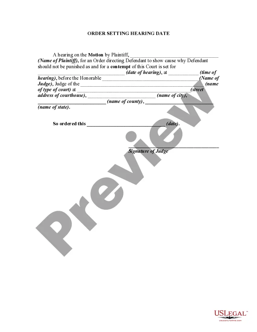 Get Motion for Order and Order to Show Cause Regarding Contempt Proceeding for Nonpayment of Alimony Preview Motion for Order and Order to Show Cause Regarding Contempt Proceeding for Nonpayment of Alimony