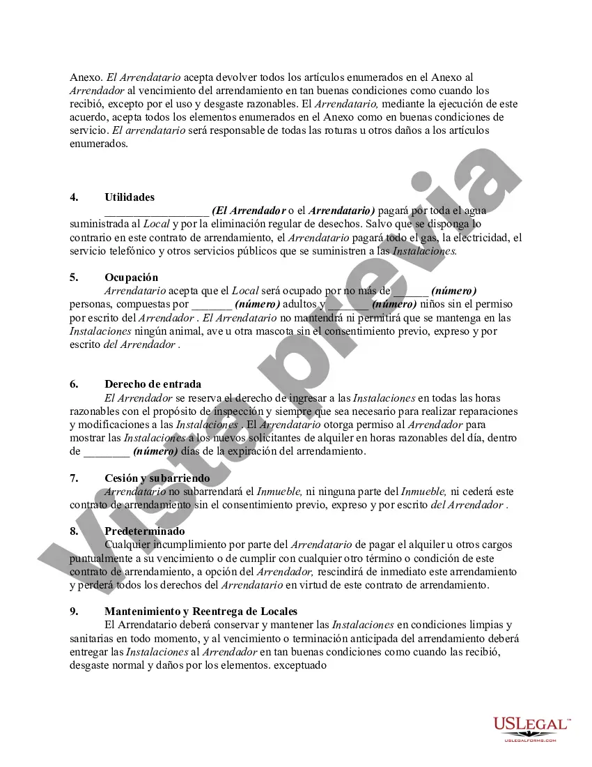 Preview Contrato de Renta Mes a Mes o Mensual de Departamento Amueblado