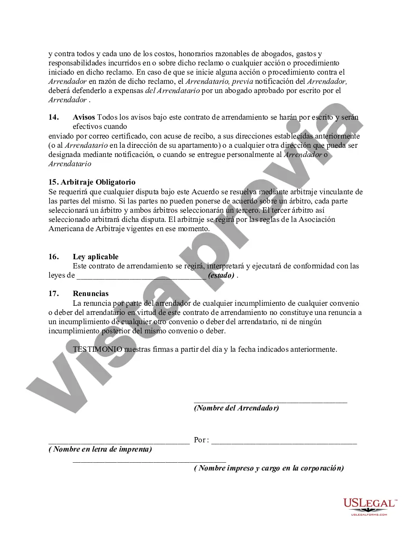 Preview Contrato de Renta Mes a Mes o Mensual de Departamento Amueblado