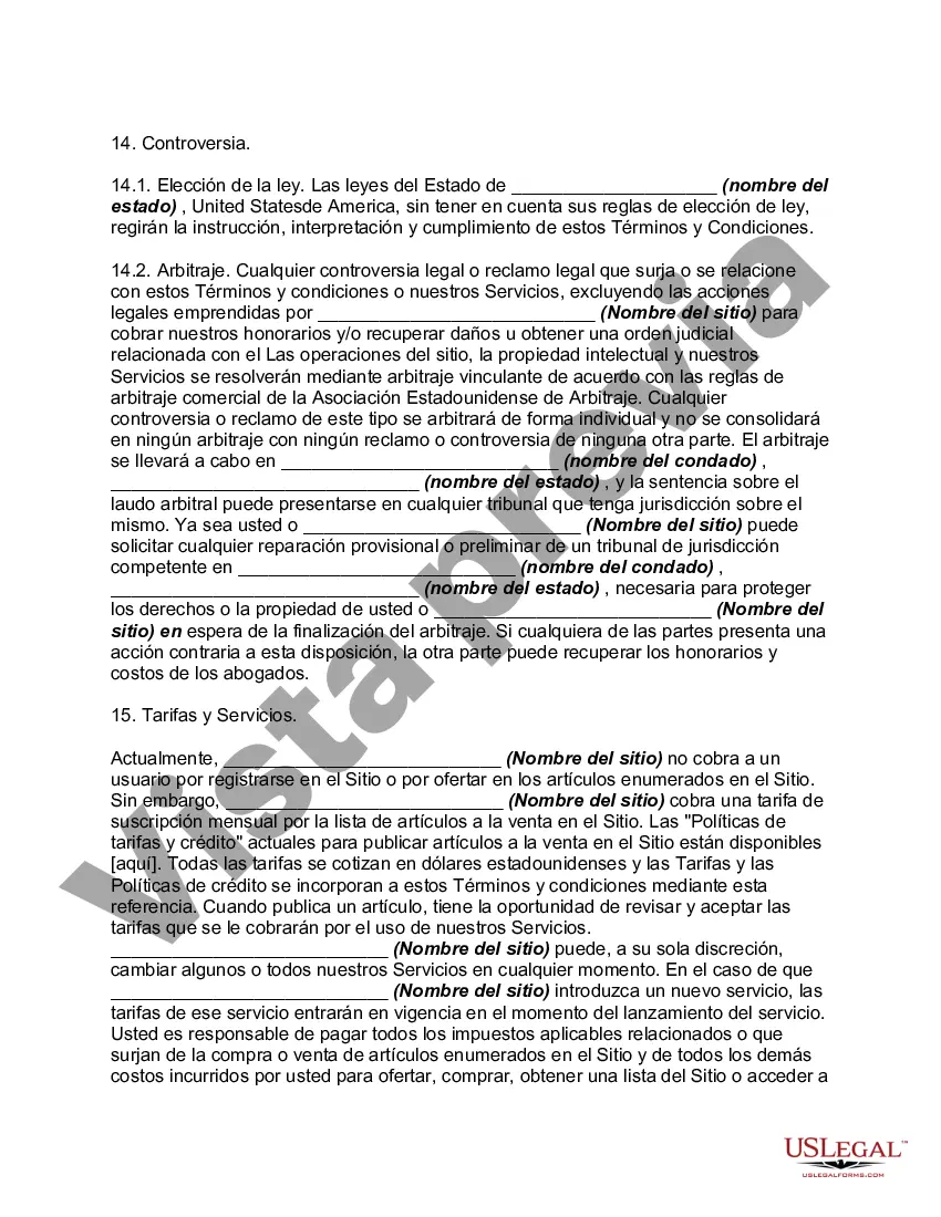 Get Acuerdo de usuario de suscripción al sitio web para el sitio web de compras y subastas en línea Preview Acuerdo de usuario de suscripción al sitio web para el sitio web de compras y subastas en línea