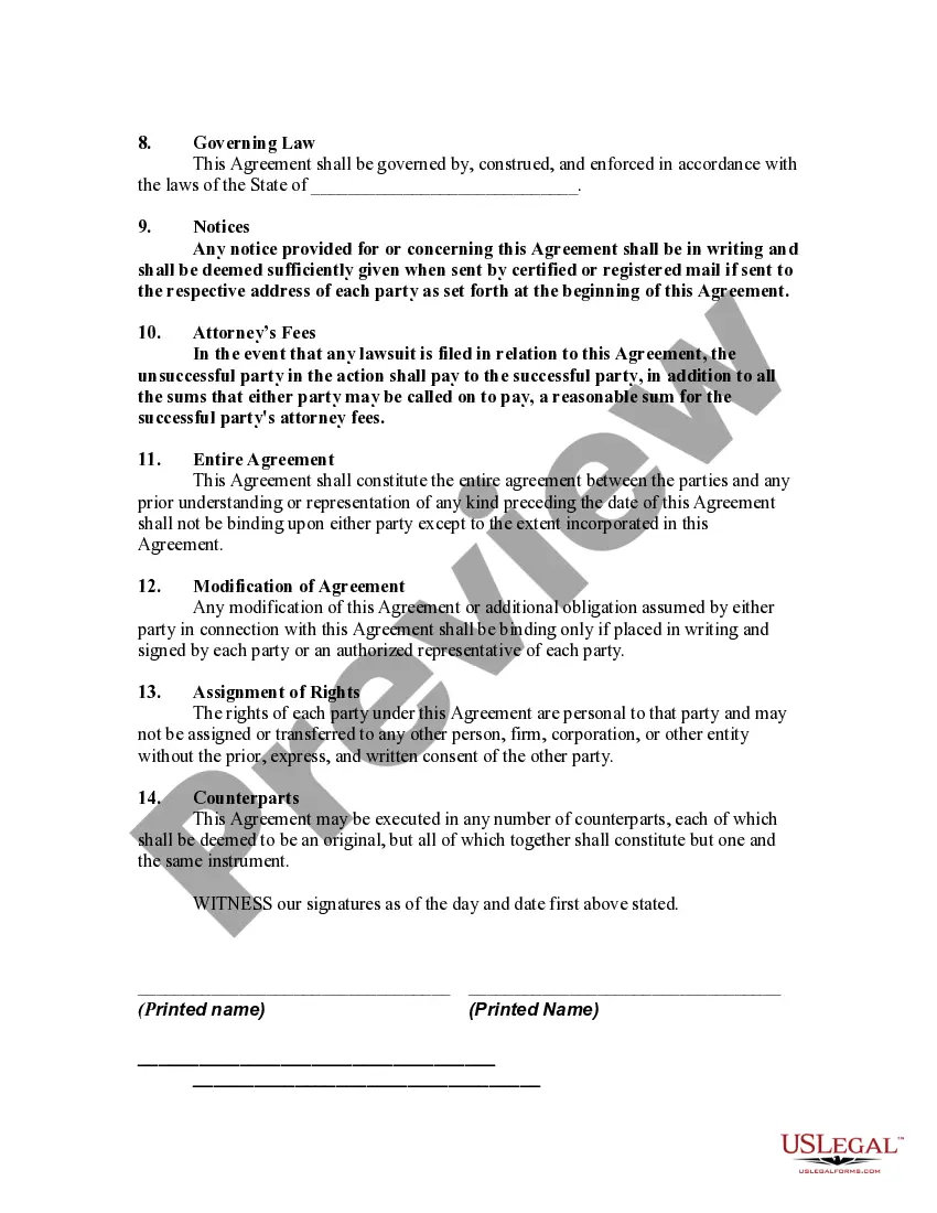 Get Agreement By Natural Father to Support Child Born out of Lawful Wedlock with Father to Obtain Life Insurance to Protect Support Payments Preview Agreement By Natural Father to Support Child Born out of Lawful Wedlock with Father to Obtain Life Insurance to Protect Support Payments