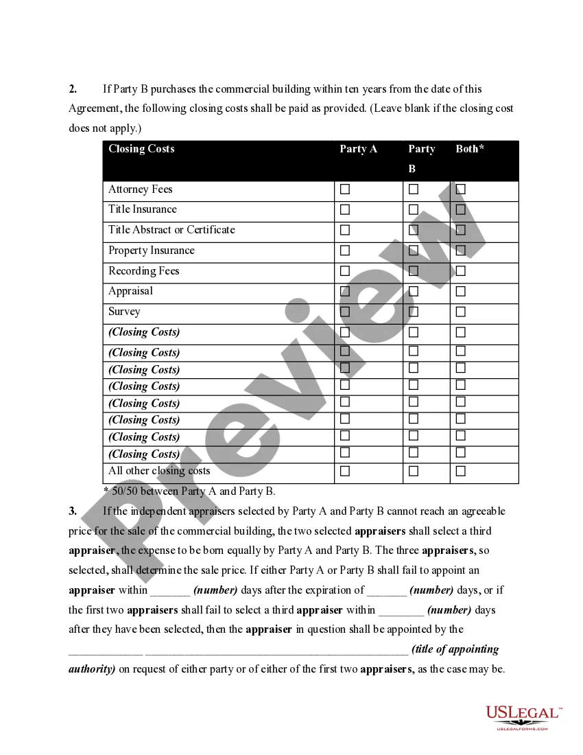 Get Agreement between Partners for Future Sale of Commercial Building Preview Agreement between Partners for Future Sale of Commercial Building