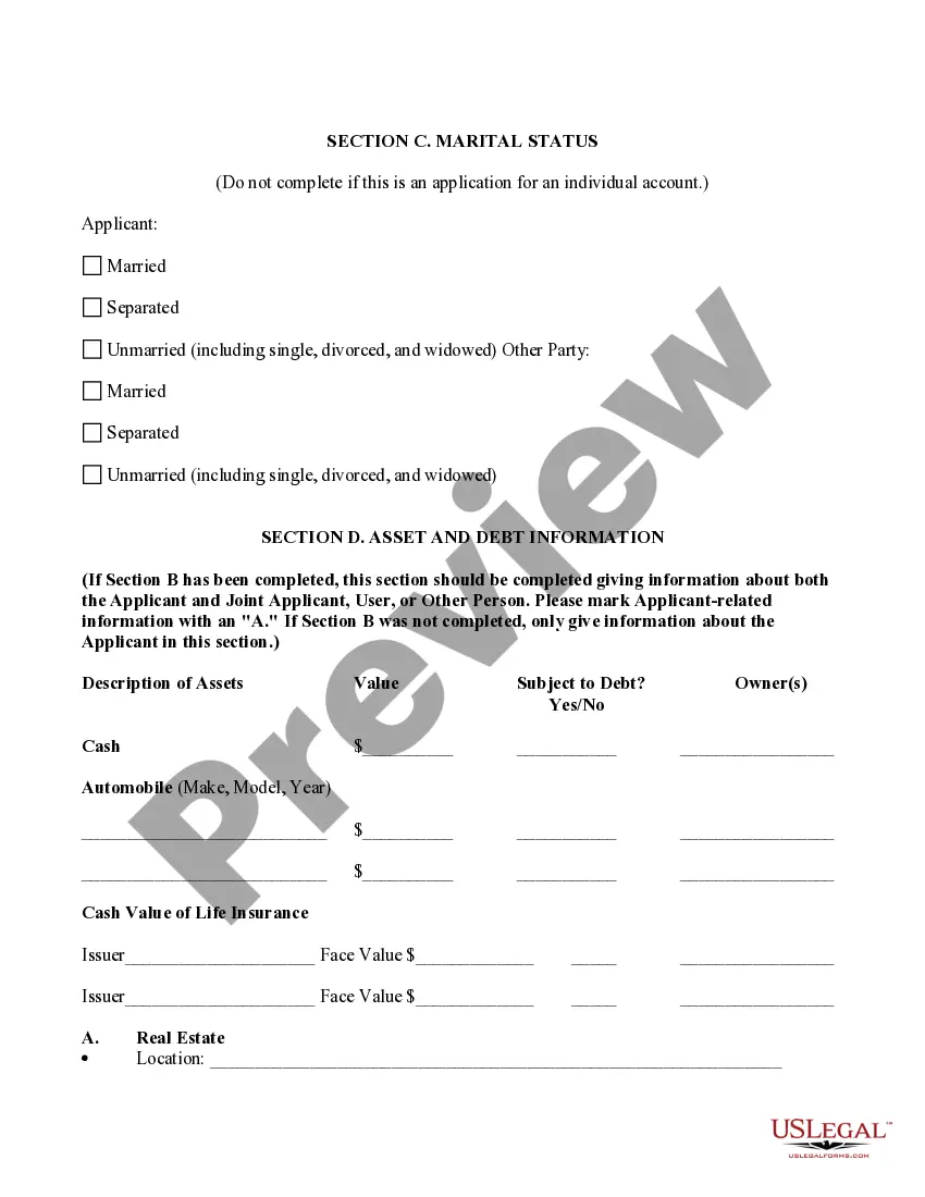 Get Application for Open End Unsecured Credit - Signature Loan Preview Application for Open End Unsecured Credit - Signature Loan