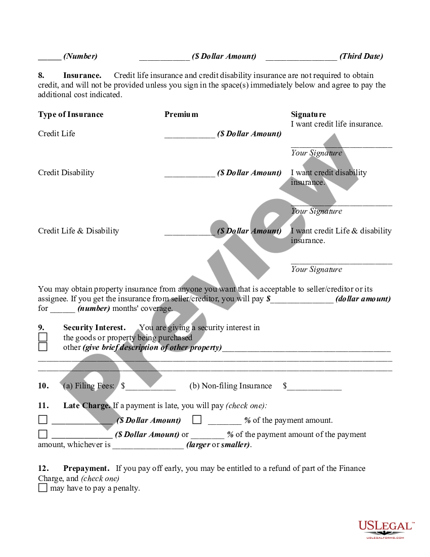 Retail Installment Contract And Security Agreement Retail Security   2 