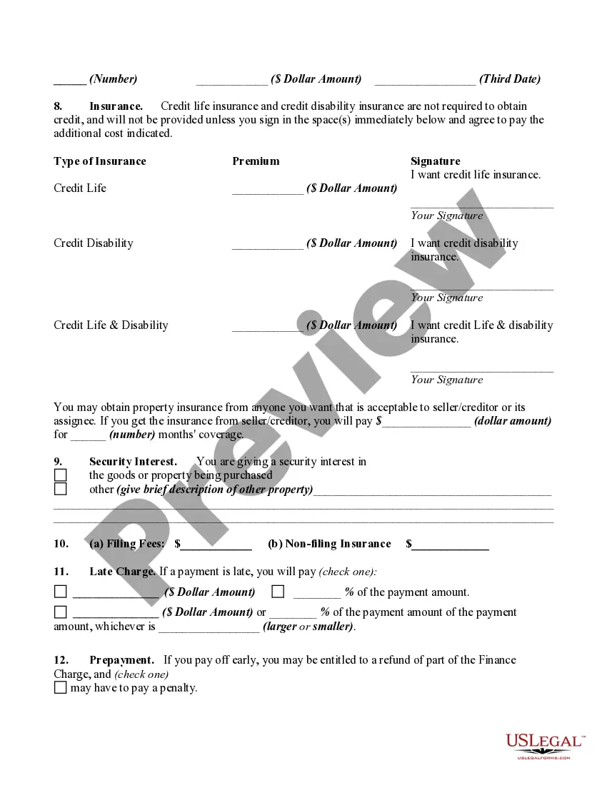 Get Retail Installment Contract and Security Agreement Preview Retail Installment Contract and Security Agreement