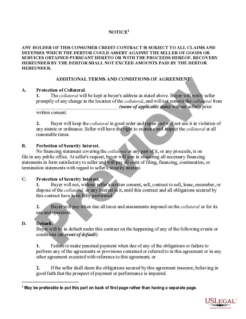 Get Retail Installment Contract and Security Agreement Preview Retail Installment Contract and Security Agreement
