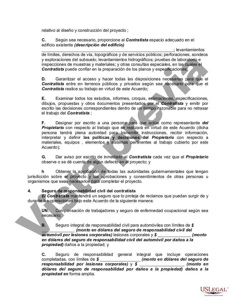 Miami Dade Florida Contrato De Diseño Y Construcción De Planta De Fabricación Us Legal Forms