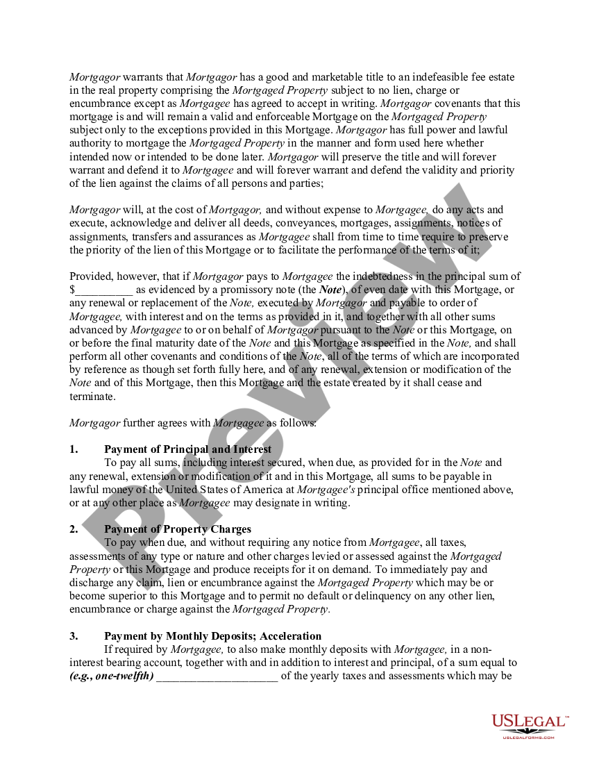 Commercial Mortgage As Security For Balloon Promissory Note Mortgage Note Document Us Legal 6384