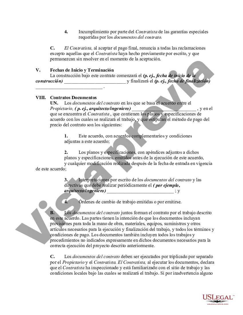Preview Contrato para la Construcción de un Edificio Comercial