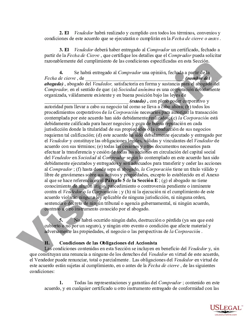 Preview Derecho de preferencia para comprar todas las acciones de la corporación del accionista único