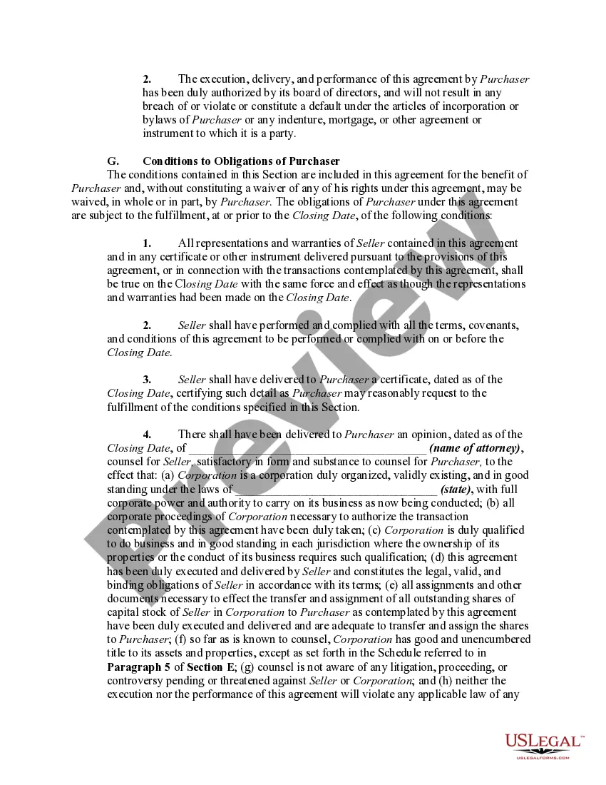 Get Right of First Refusal to Purchase All Shares of Corporation from Sole Shareholder Preview Right of First Refusal to Purchase All Shares of Corporation from Sole Shareholder