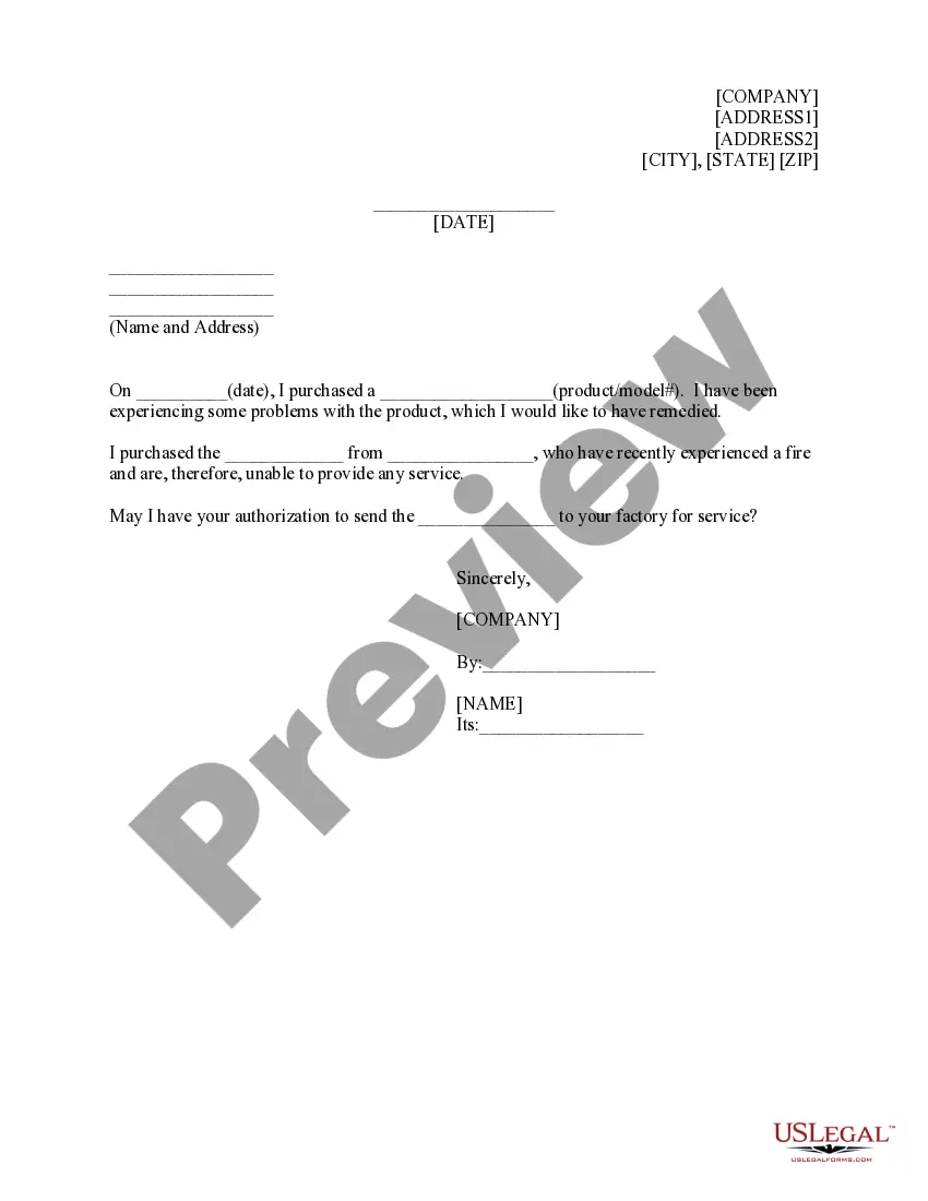 Preview Request for Return Authorization