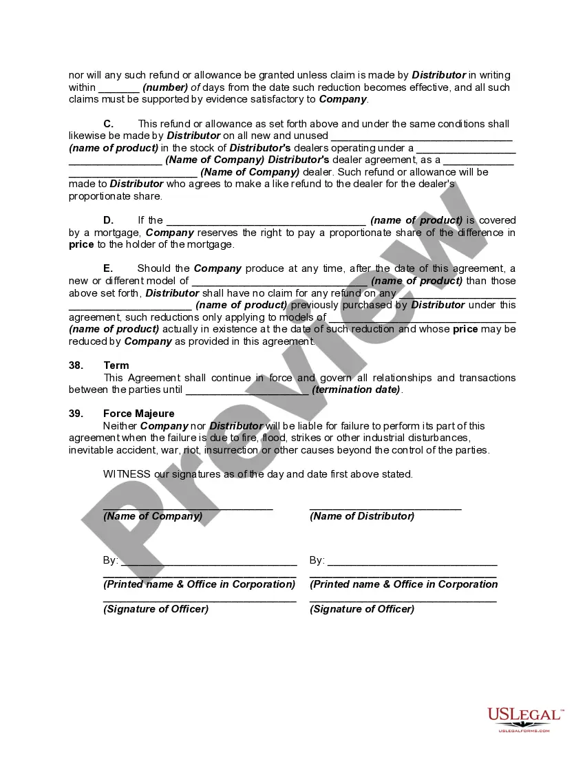 Get Exclusive Distributorship Agreement with Factory Warranty and Service Provisions Preview Exclusive Distributorship Agreement with Factory Warranty and Service Provisions