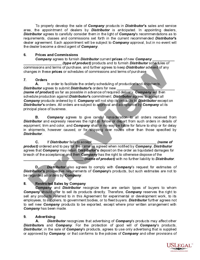 Get Exclusive Distributorship Agreement with Factory Warranty and Service Provisions Preview Exclusive Distributorship Agreement with Factory Warranty and Service Provisions