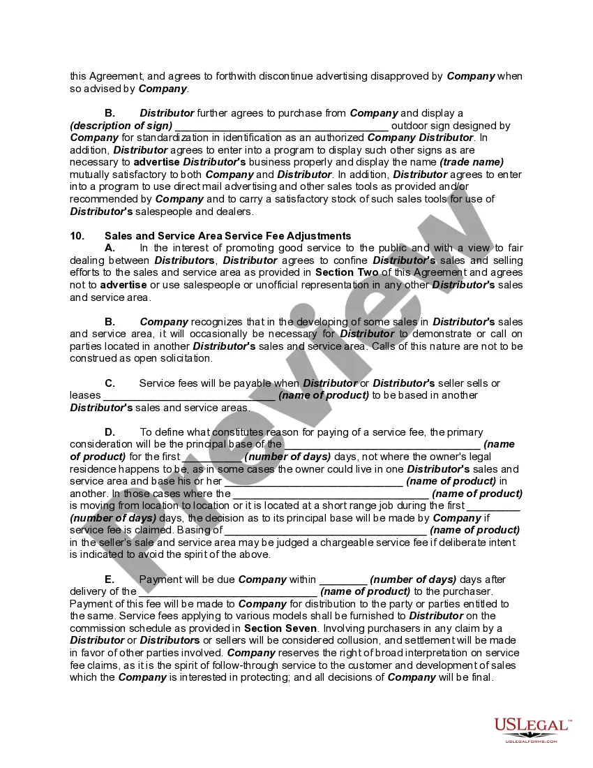 Get Exclusive Distributorship Agreement with Factory Warranty and Service Provisions Preview Exclusive Distributorship Agreement with Factory Warranty and Service Provisions
